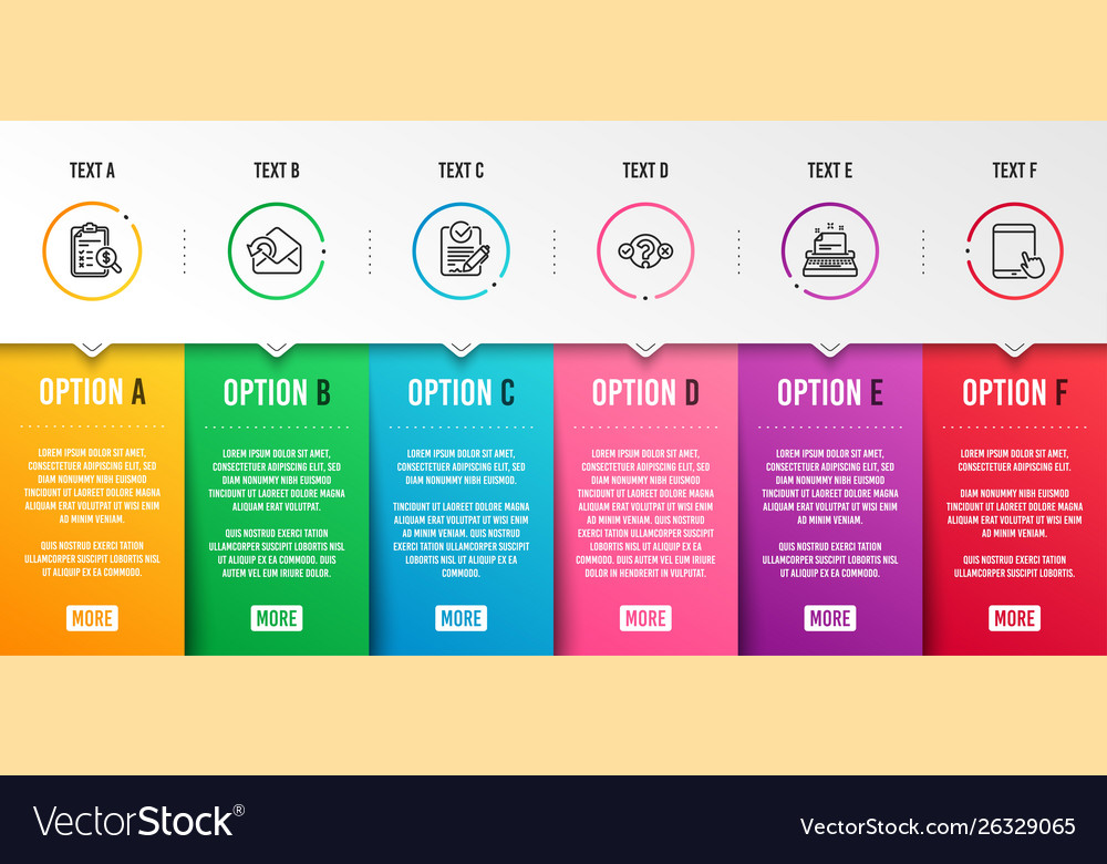 Rfp accounting report and quiz test icons set vector image Rfp accounting report and quiz test icons set