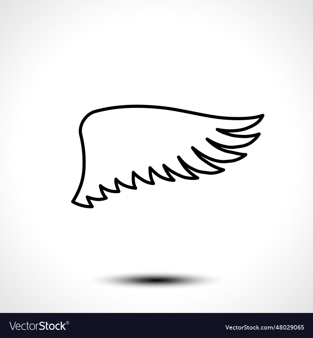 Wing line icon Royalty Free Vector Image - VectorStock