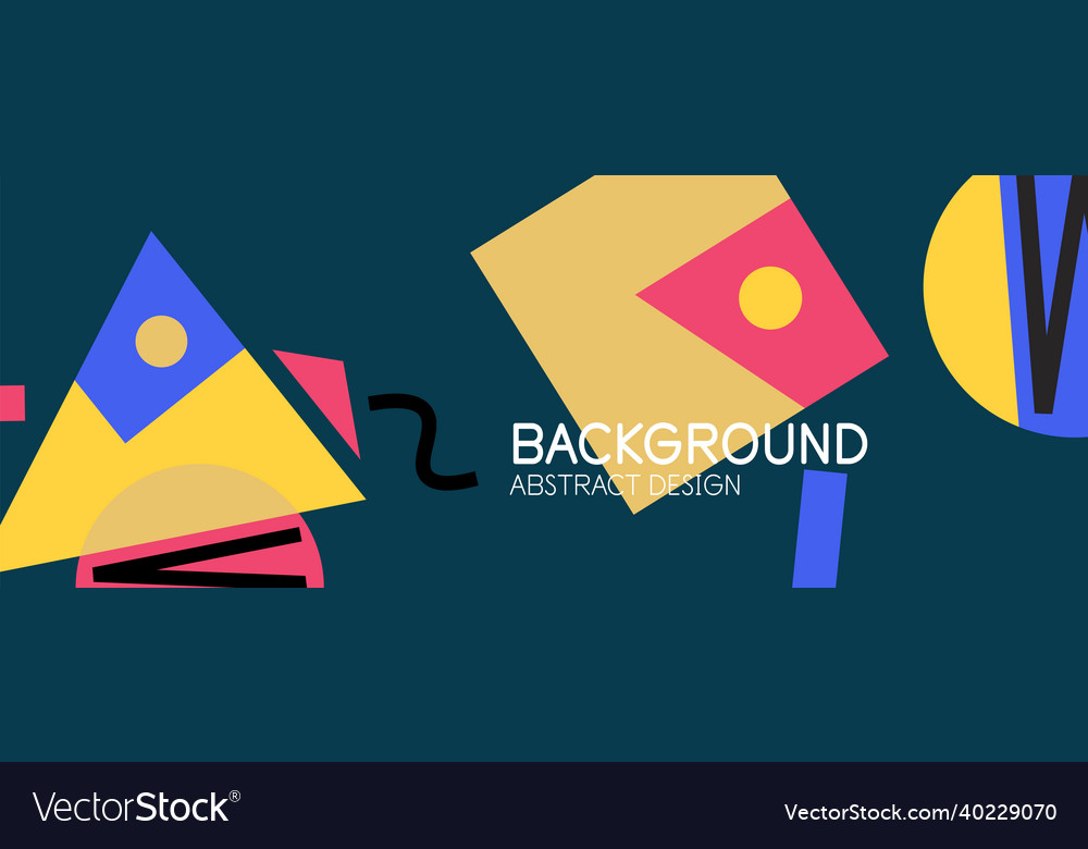 Abstract background with blocks lines geometric Vector Image