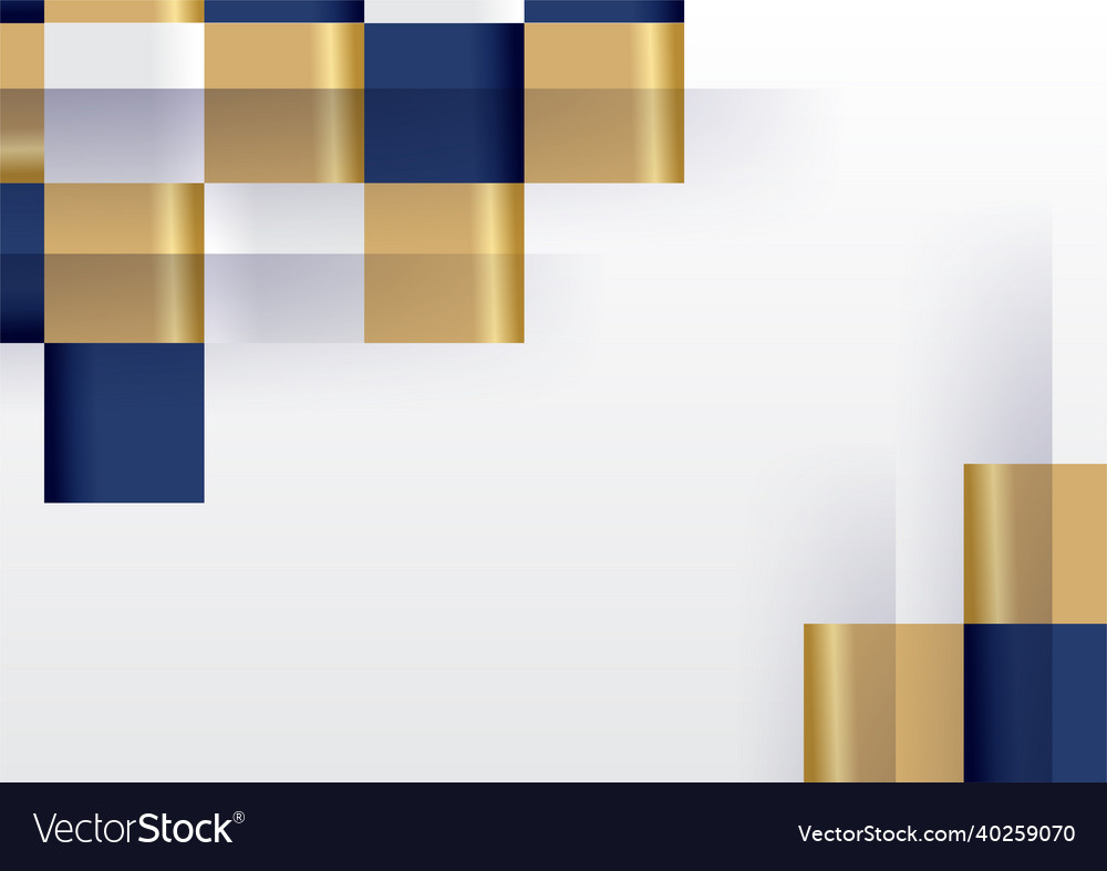 Abstract blue and gold white background