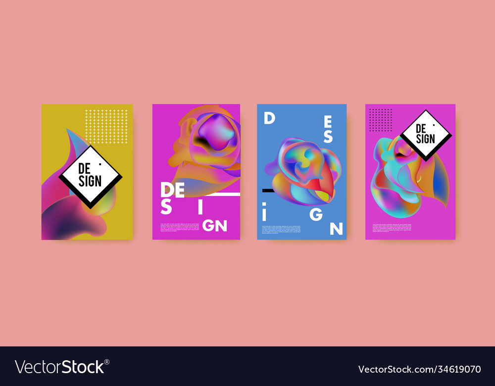 Abstract colorful liquid and fluid pattern