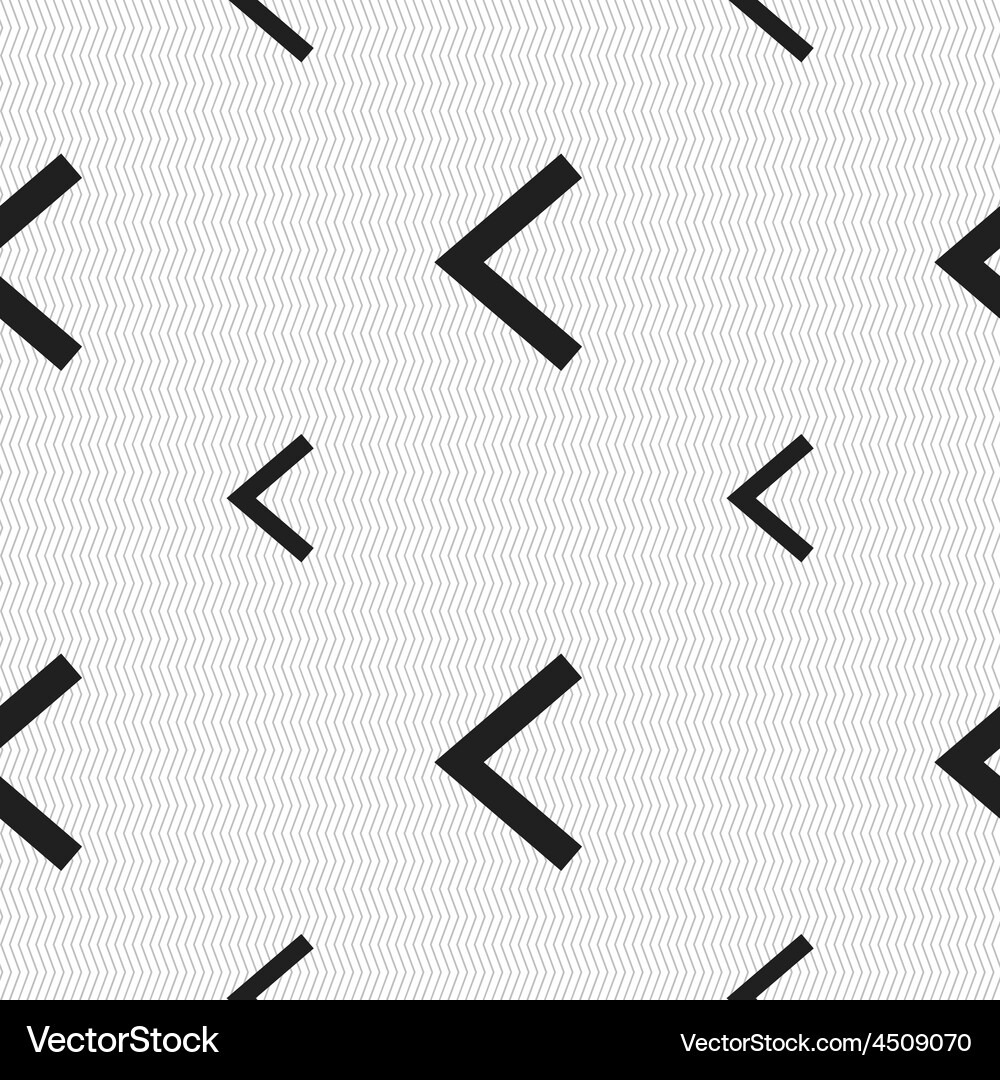 Arrow left way out icon sign seamless pattern Vector Image