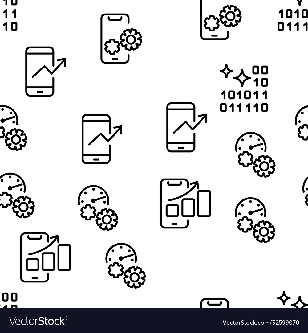 Cleaning application seamless pattern vector image Cleaning application seamless pattern