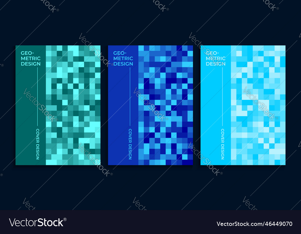 Bunte Buchabdeckung mit quadratischem Pixelmosaik