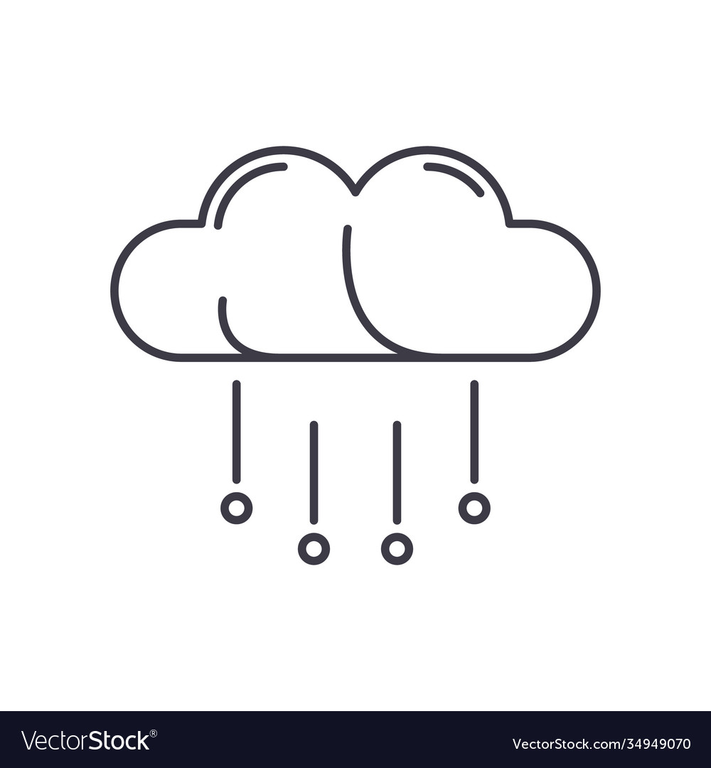 Data control panel image icon linear isolated Vector Image Data control panel image icon linear isolated