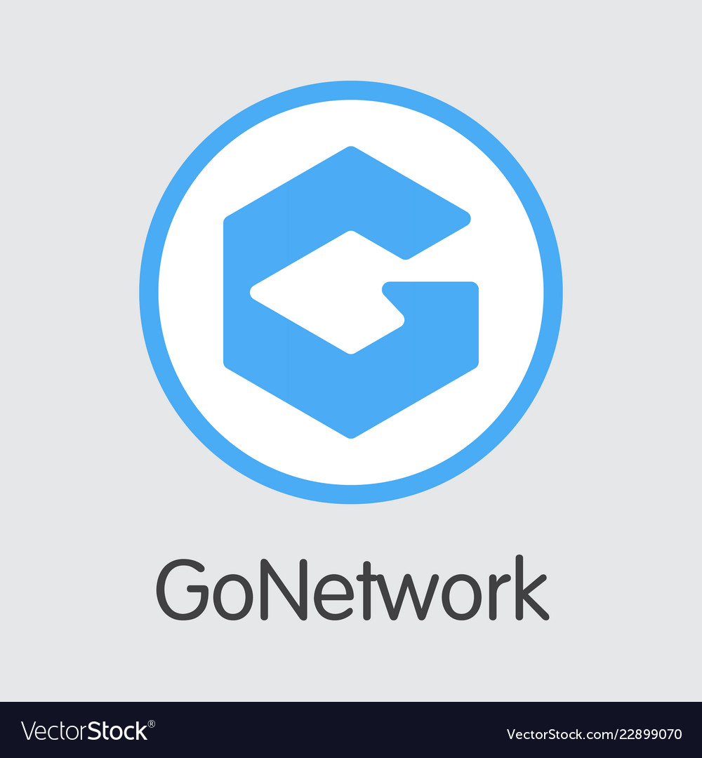 Gonetwork got - digital coin icon Royalty Free Vector Image