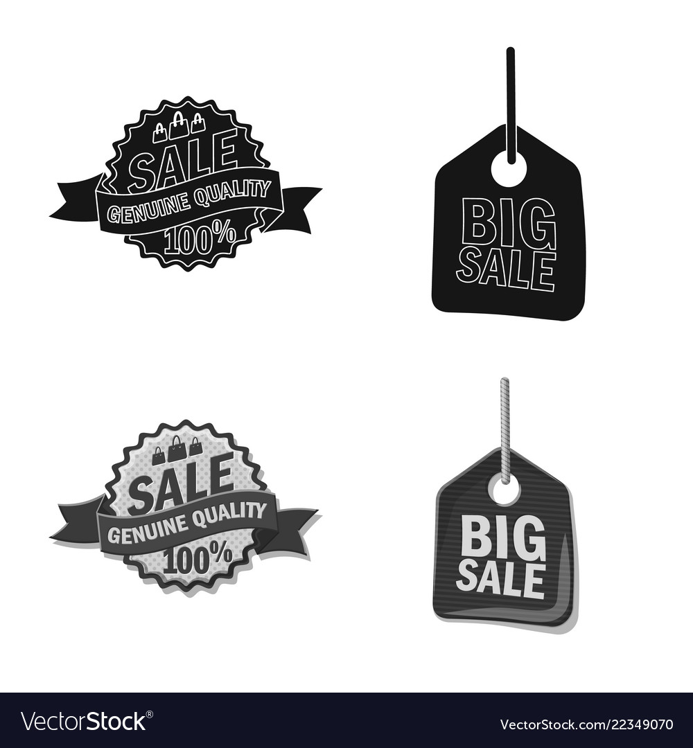 Isolated object of emblem and badge symbol set