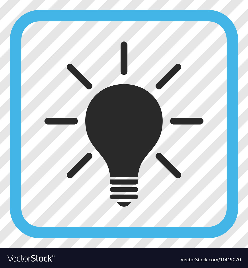 Light bulb icon in a frame