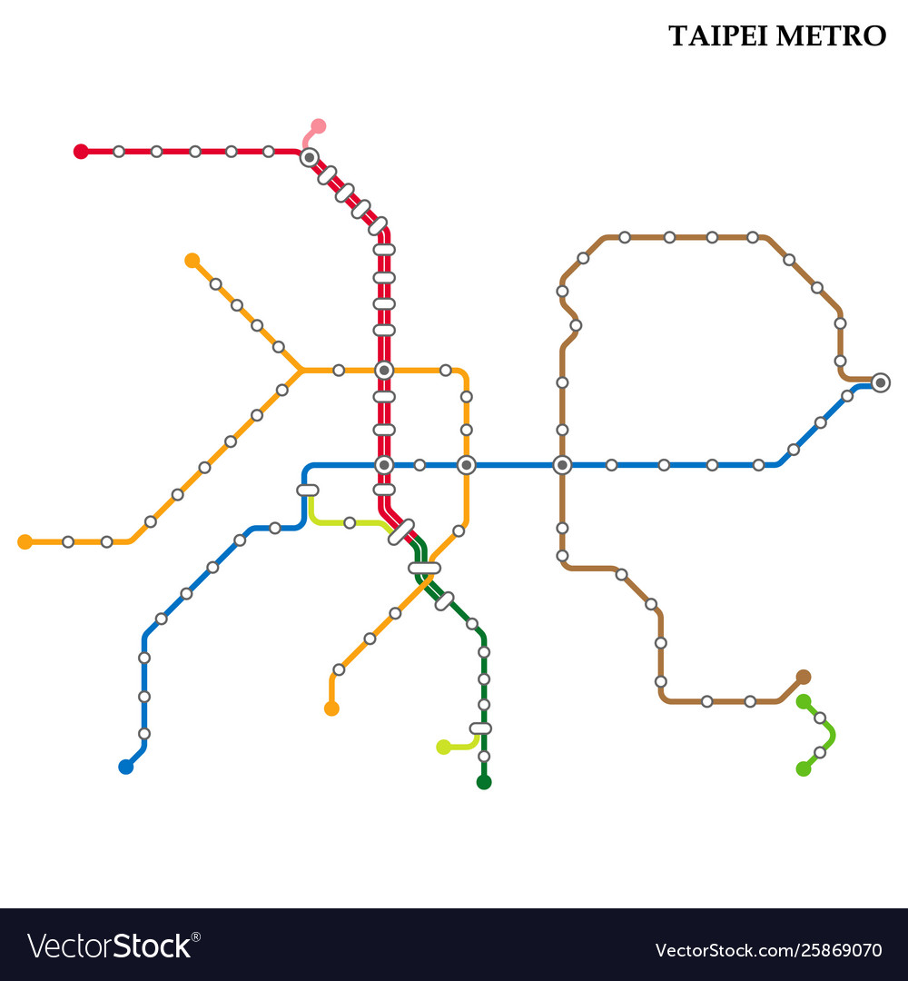 Map metro subway Royalty Free Vector Image - VectorStock