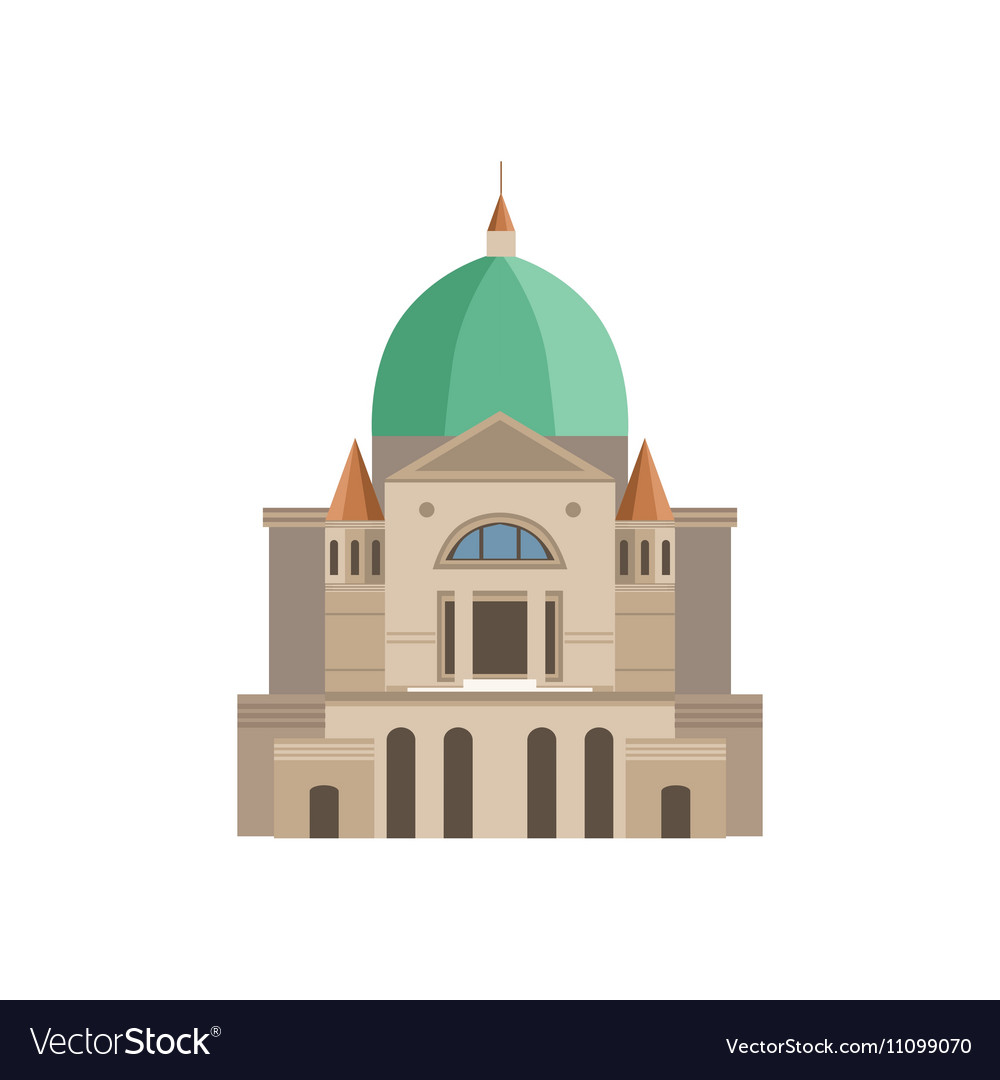 Montreal Basilica As A National Canadian Culture Vector Image