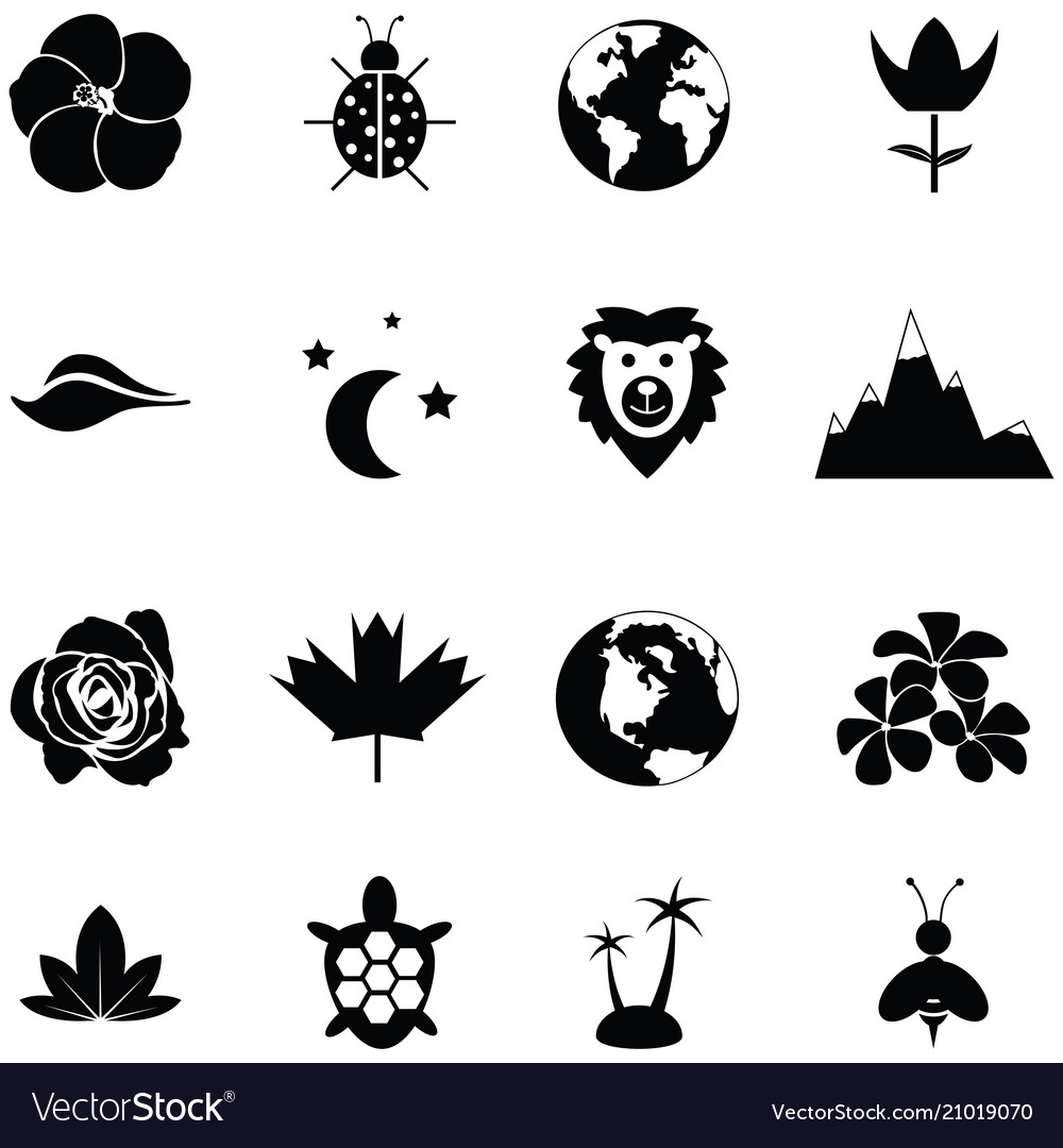 Nature icon set