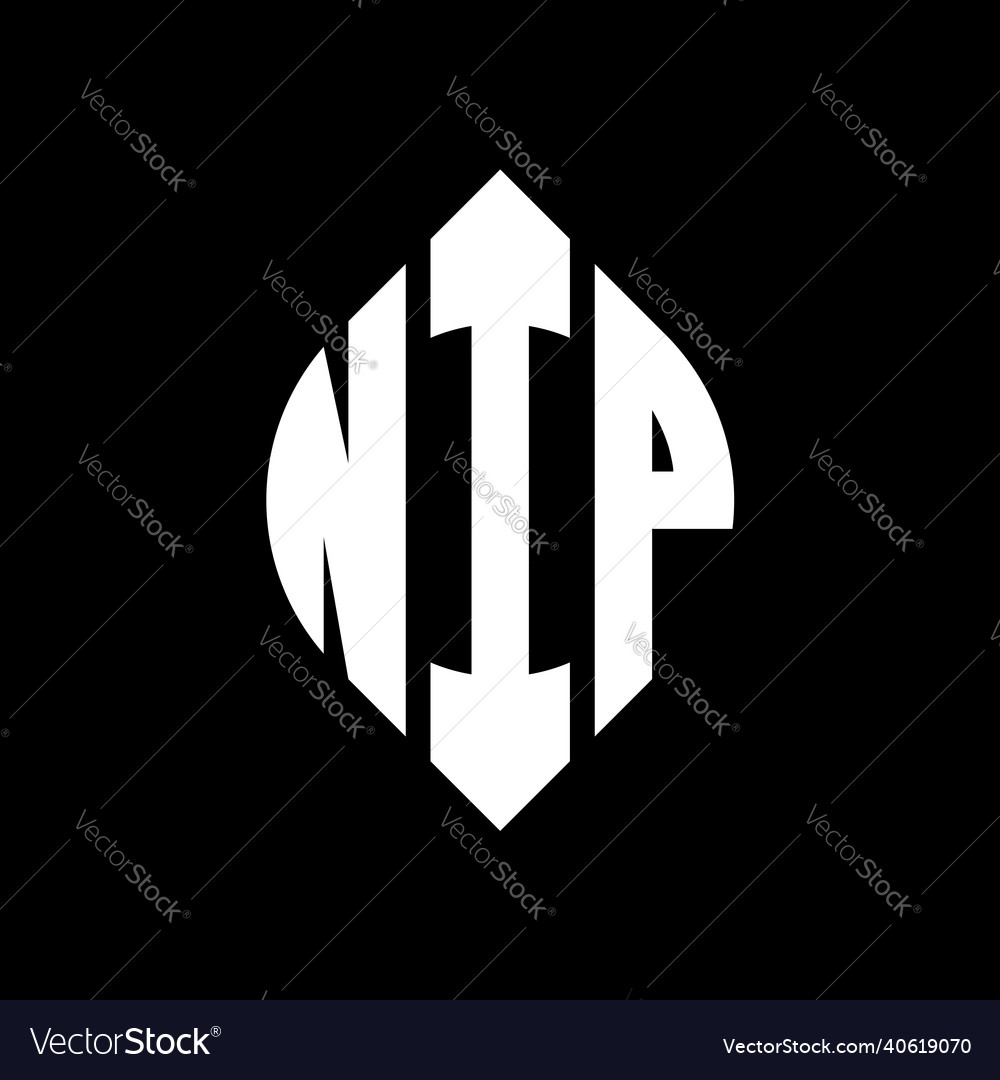 Nip circle letter logo design