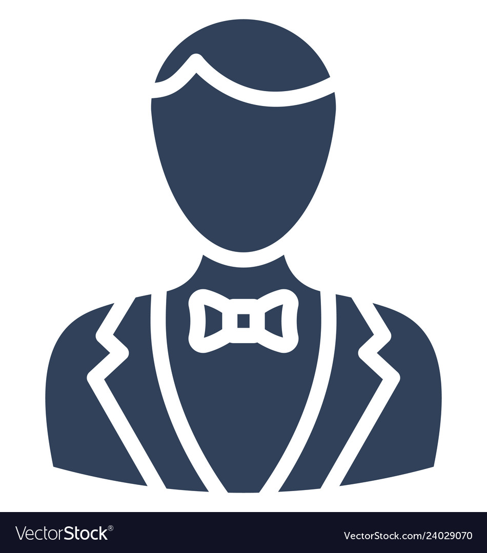 Waiter icon which can easily modify or edi