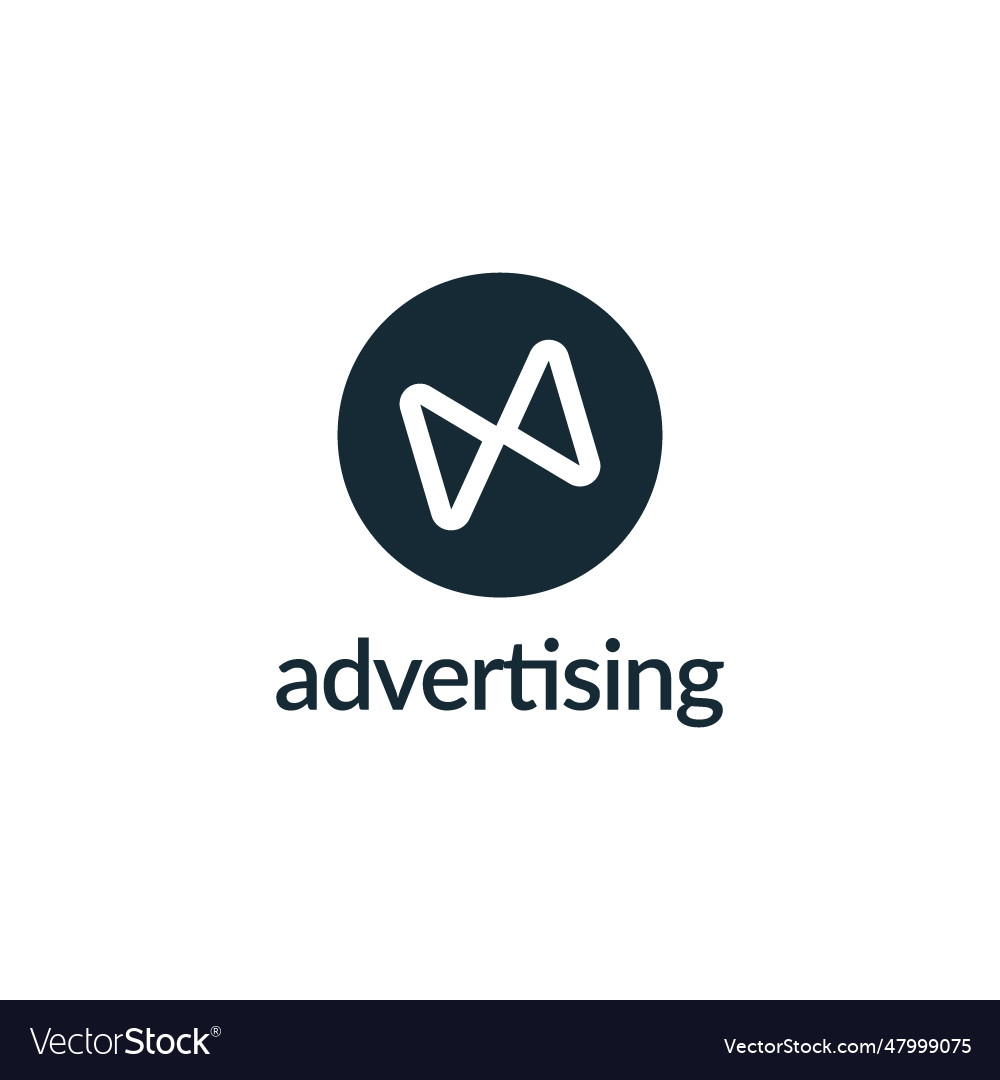 Advertising logo Royalty Free Vector Image - VectorStock