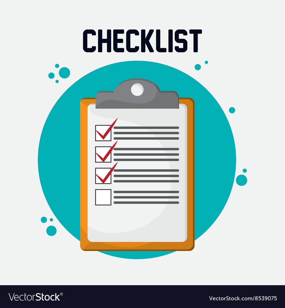 Checklist design flat