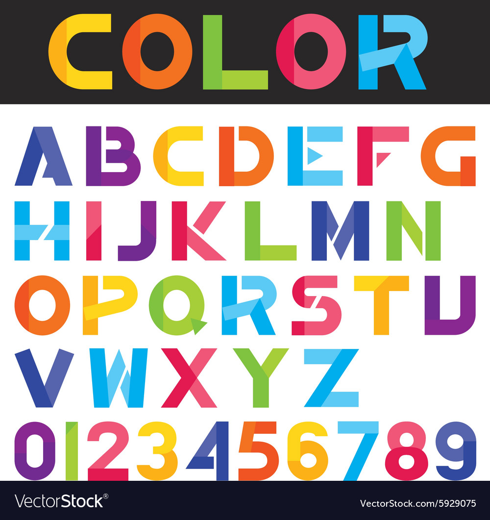 Colorful Letter Set - Alphabet Art