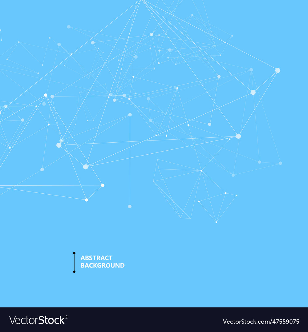 Connected Network Dots Science Background