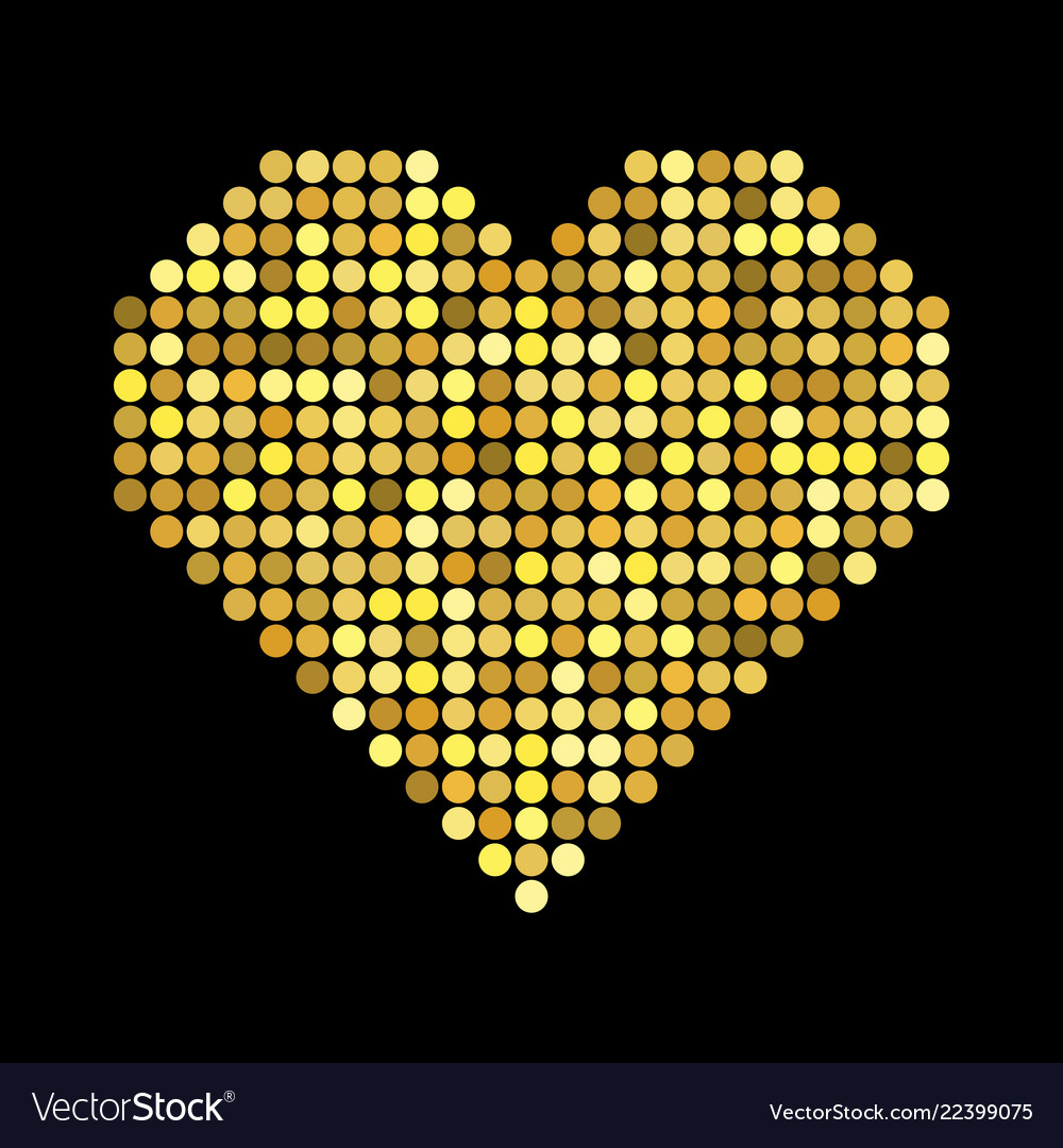 Heart with halftone effect vector image Heart with halftone effect