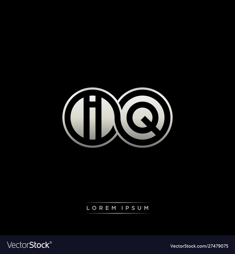 IQ Initial Linked Circle Monogram