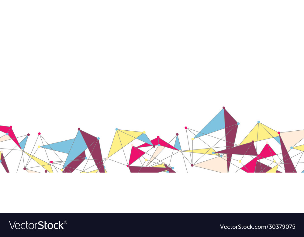 Line points connections triangular technology