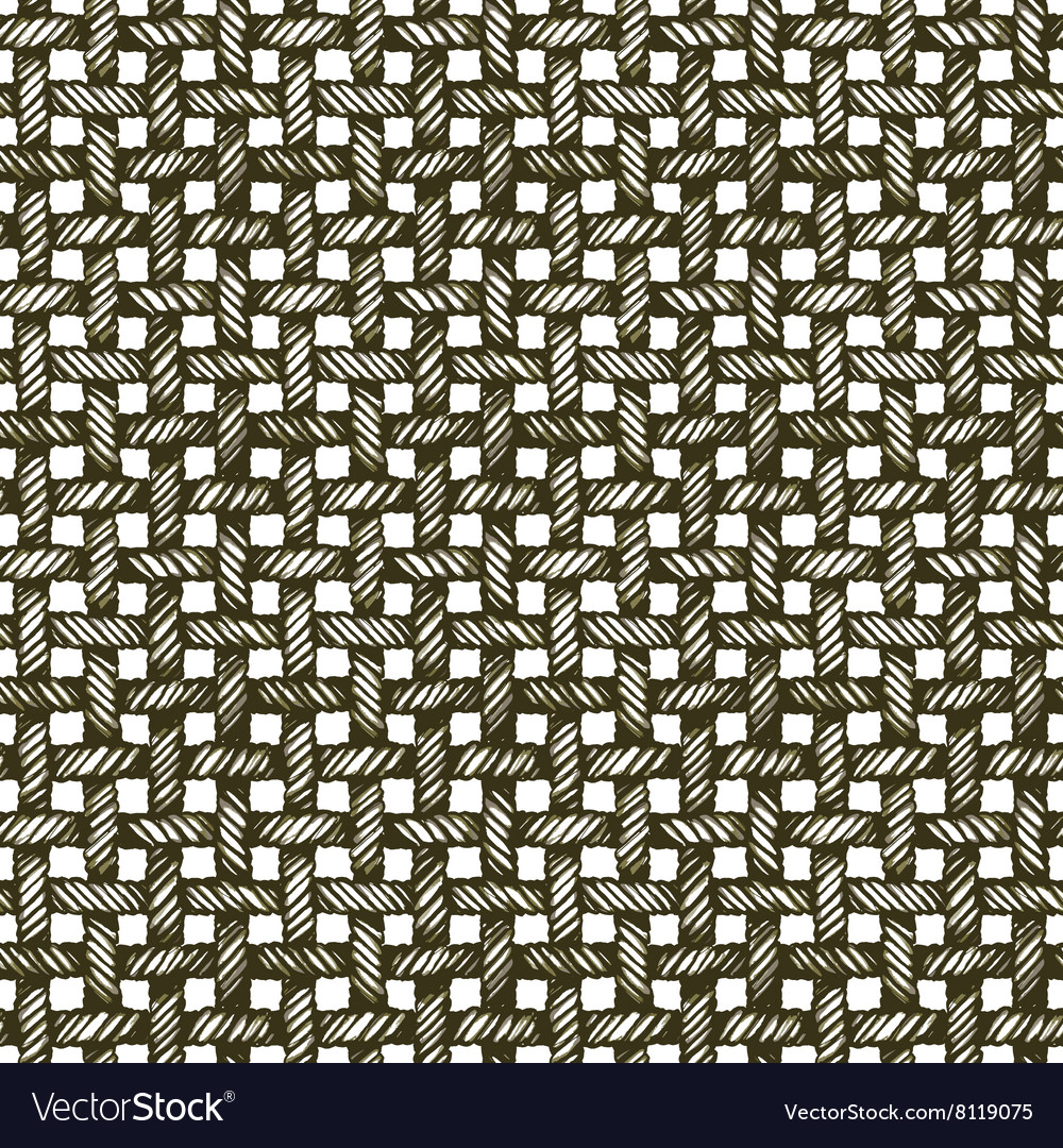 Realistic Rope Net Seamless Pattern