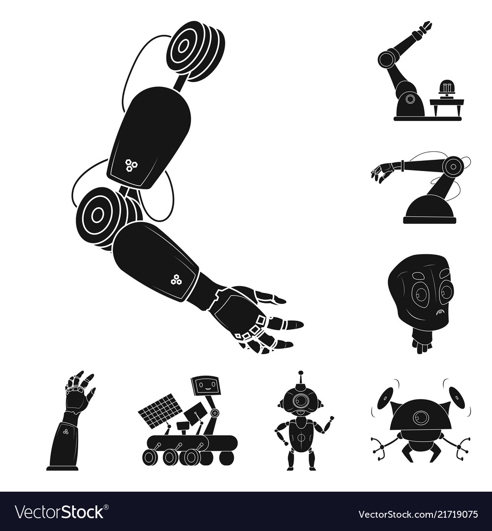 Robot and Factory Logo Set