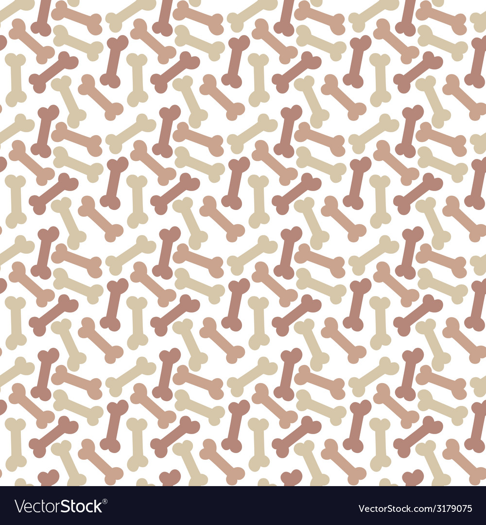 Seamless pattern with bone