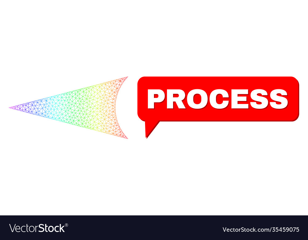 Spectrum mesh gradient arrowhead left icon vector image Spectrum mesh gradient arrowhead left icon