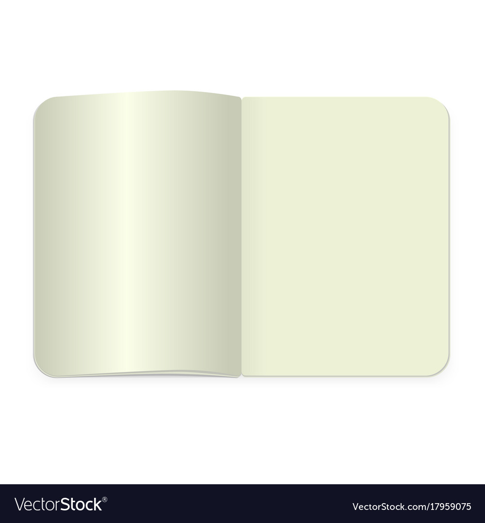 Top view notepad template realistic blank
