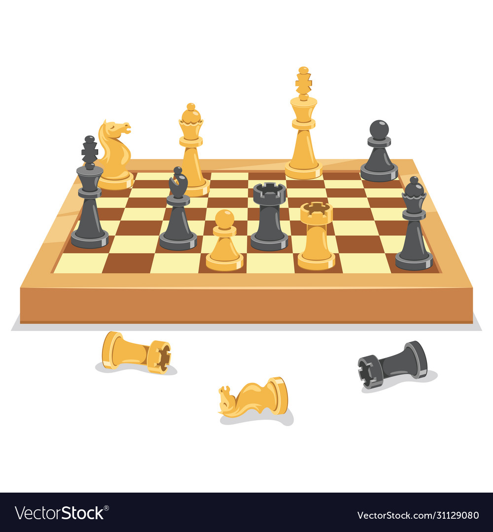 Children play chess Royalty Free Vector Image - VectorStock