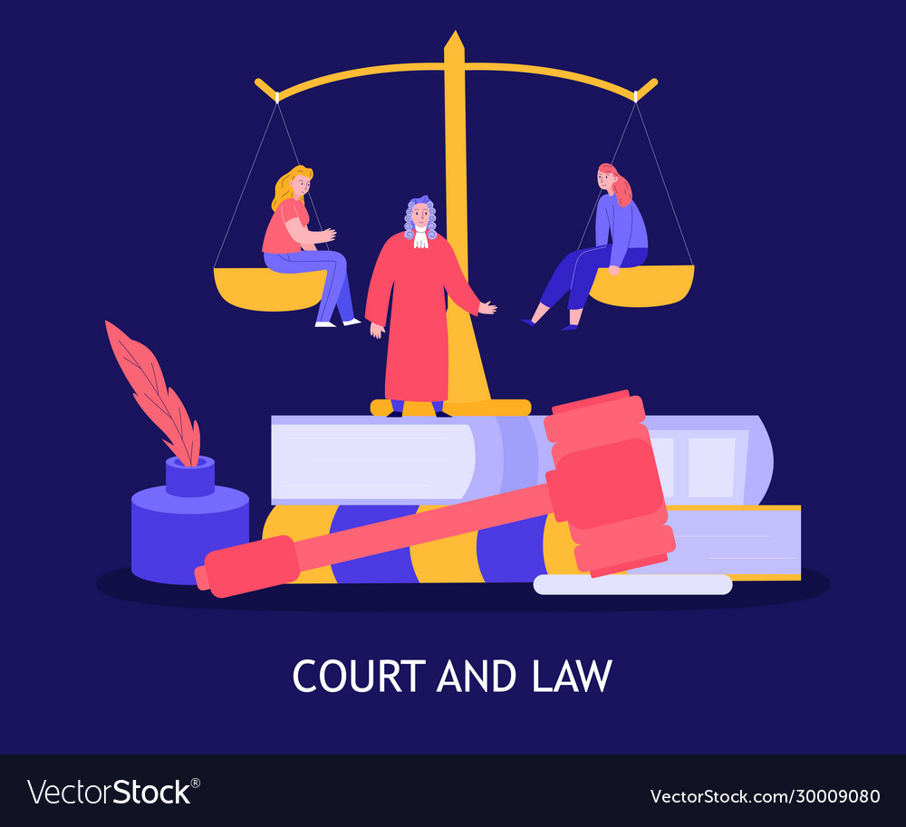 Court law background Royalty Free Vector Image