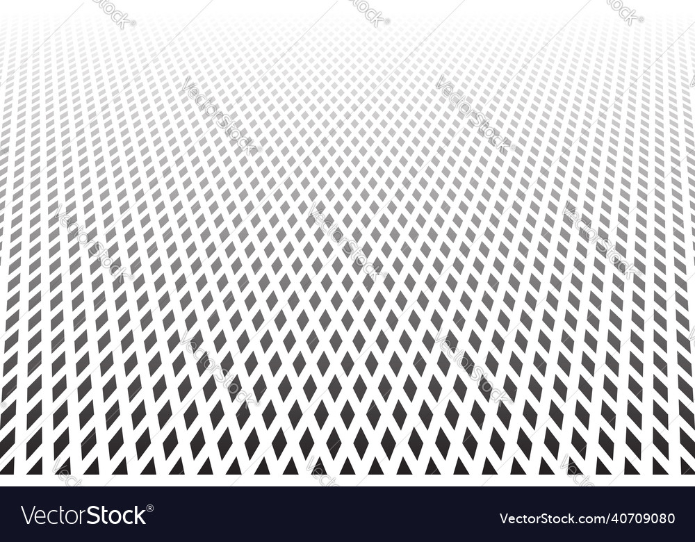 Diamonds pattern in perspective view Royalty Free Vector