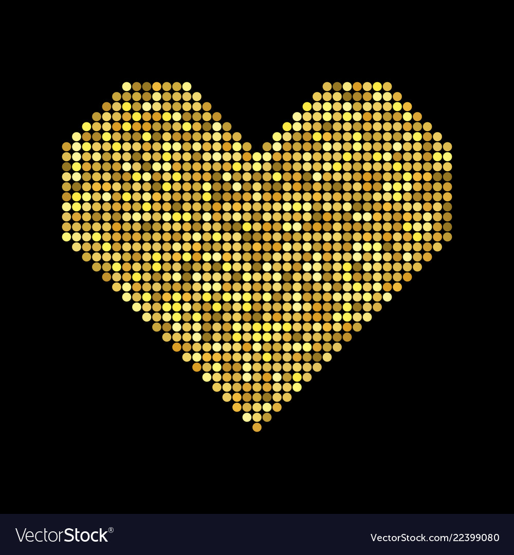 Heart with halftone effect Vector Image Heart with halftone effect