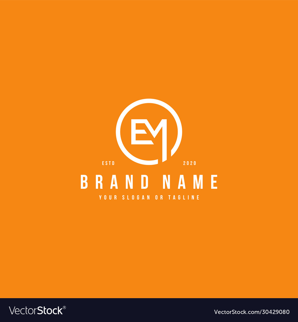 Letter em logo design