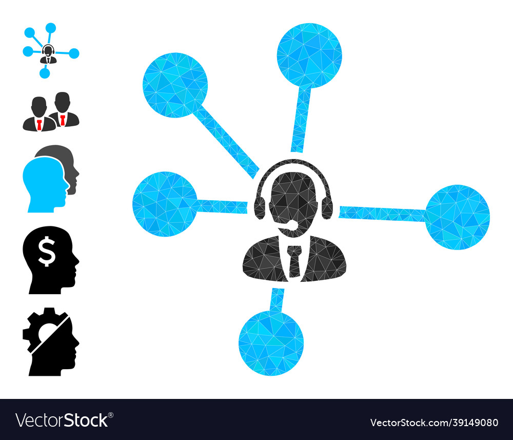 Operator relations triangle icon and other icons vector image Operator relations triangle icon and other icons