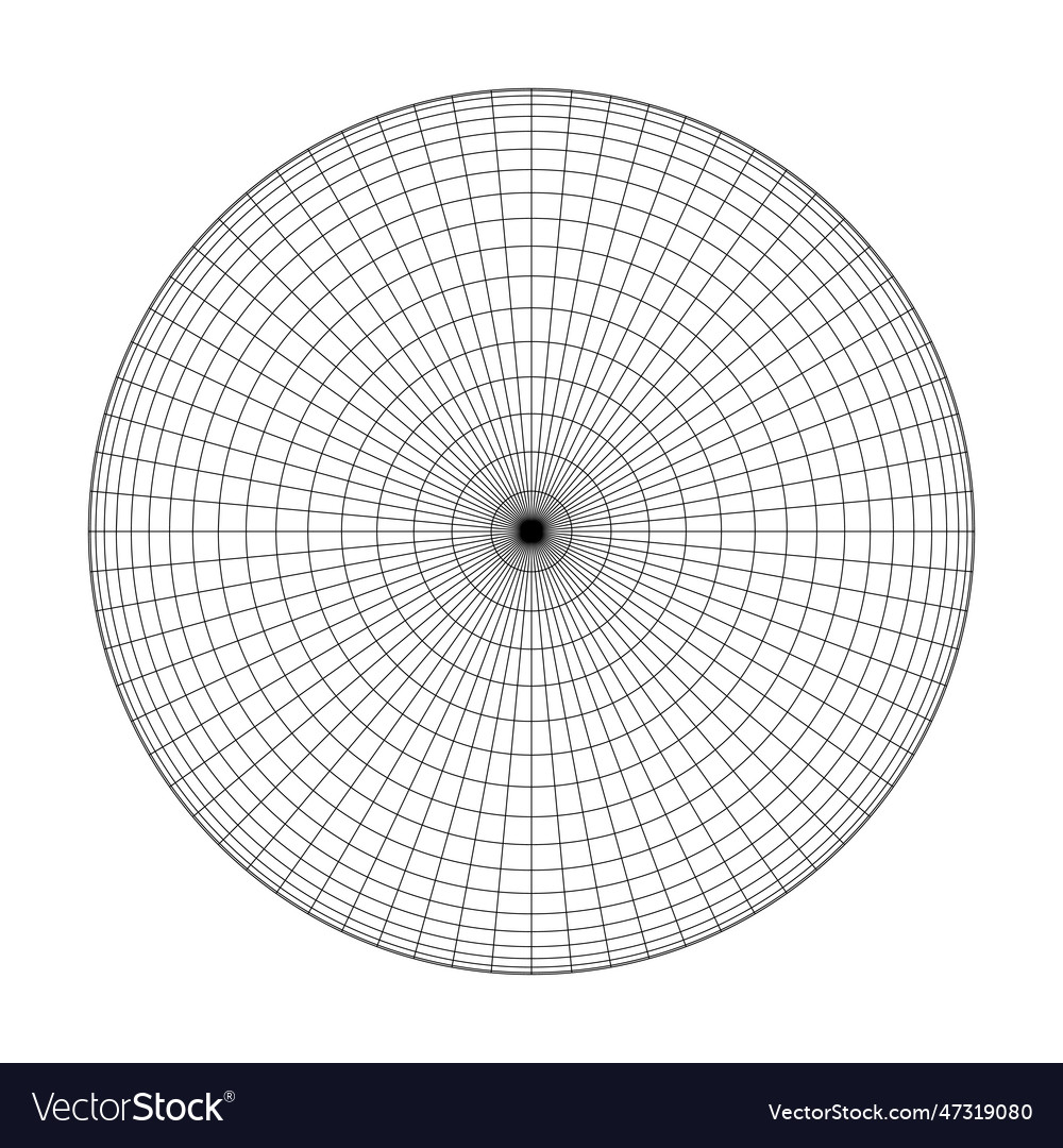 Planet Earth Globe Thin Line Grid Royalty Free Vector Image