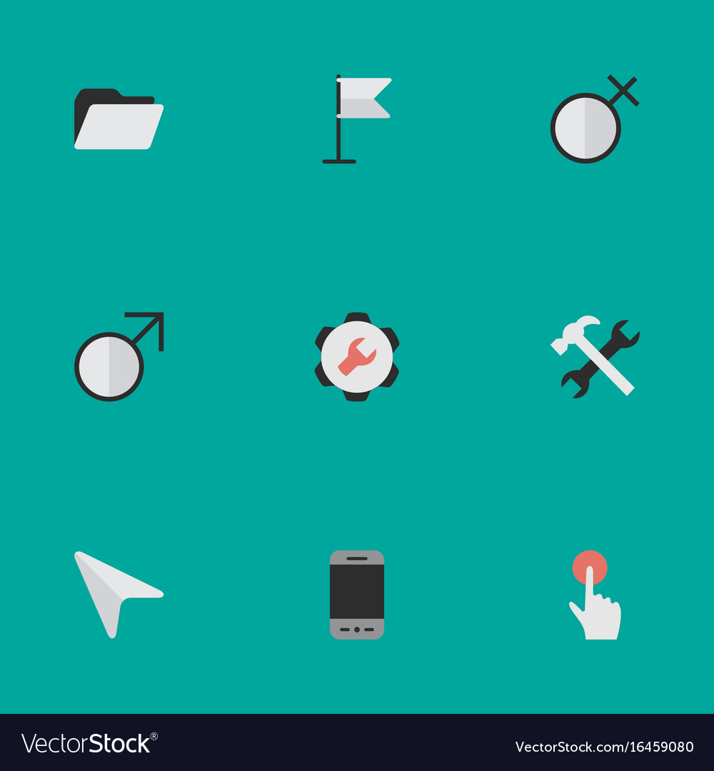 Set of simple ui icons