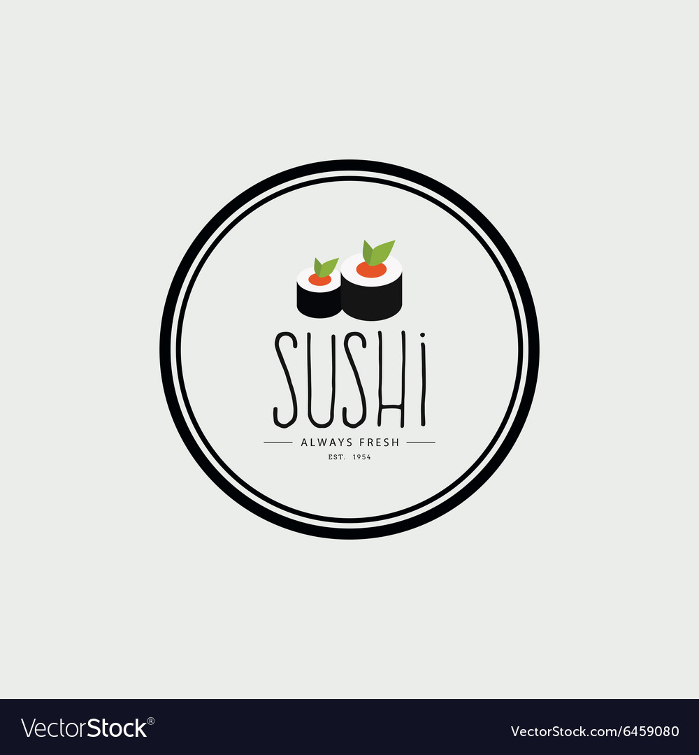 Sweet sushi label