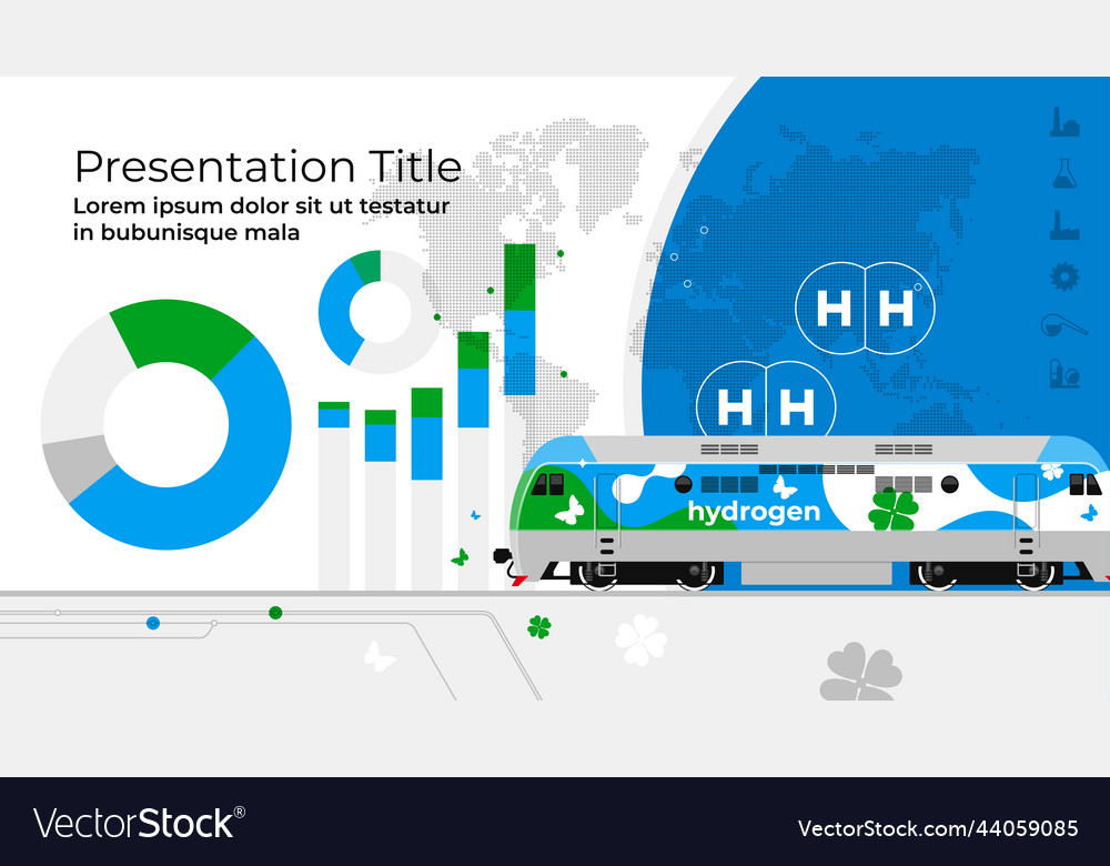 A locomotive powered by hydrogen fuel