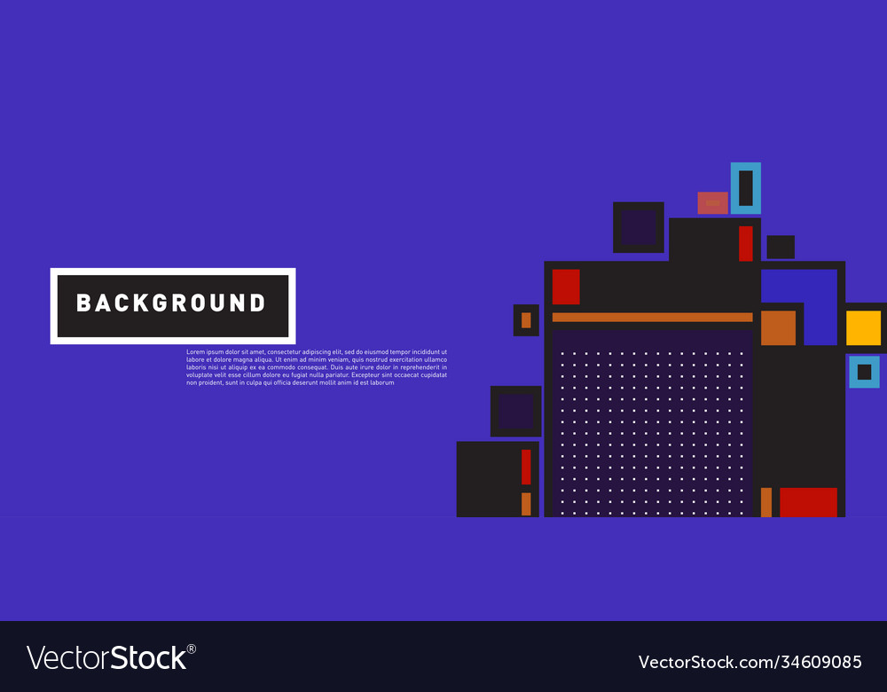 Abstract colorful rectangle background for banner