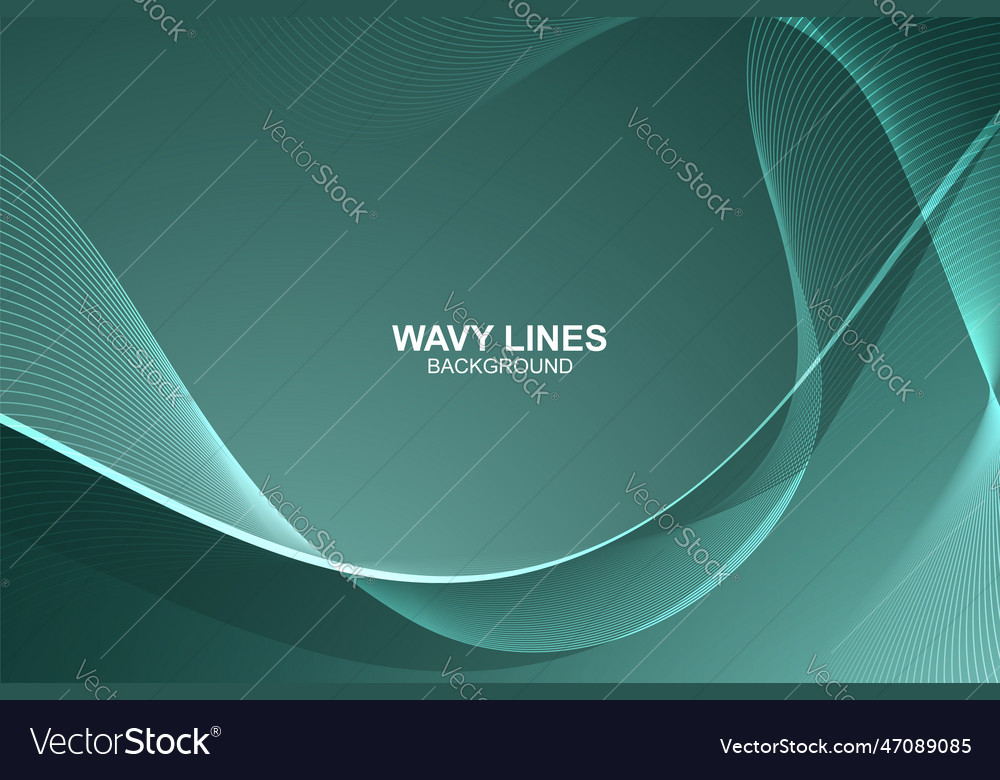 Abstract wavy lines background in design