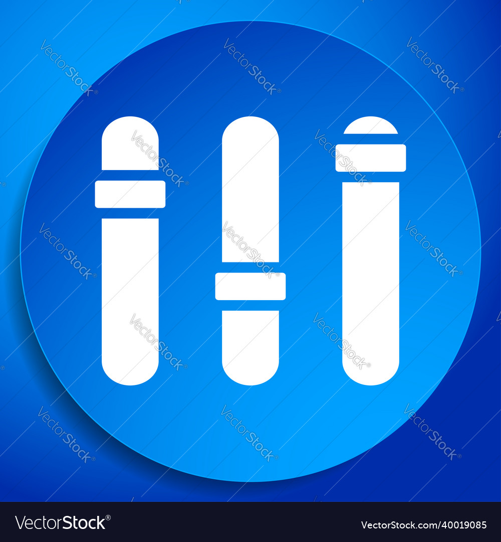 Adjuster slider tuner fader bars with levers knobs vector image Adjuster slider tuner fader bars with levers knobs