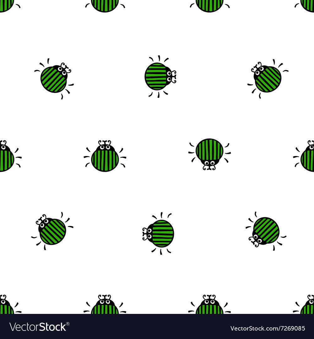 Bug seamless pattern