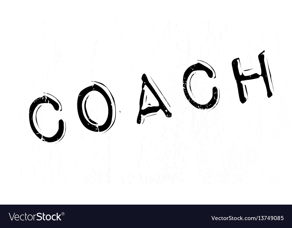 Coach rubber stamp