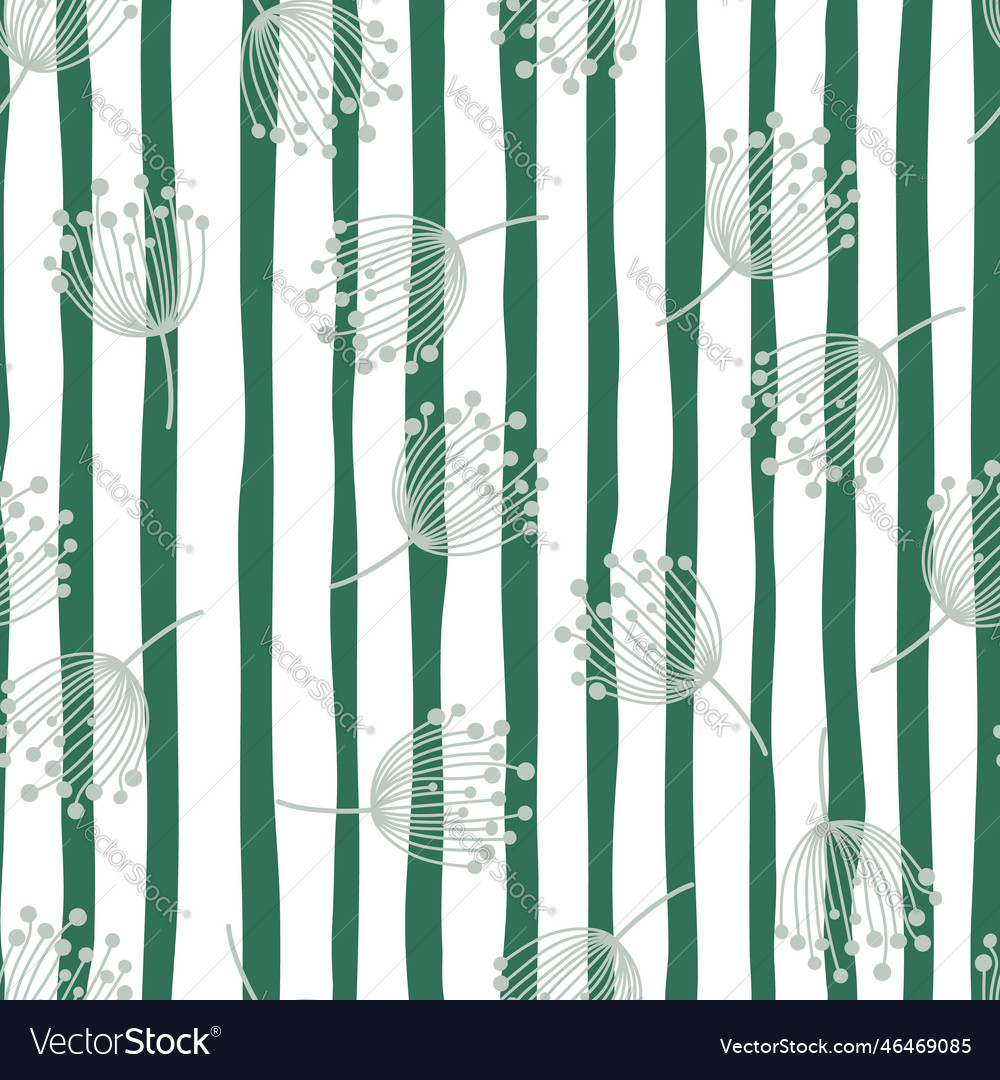Dandelion Silhouette Pattern