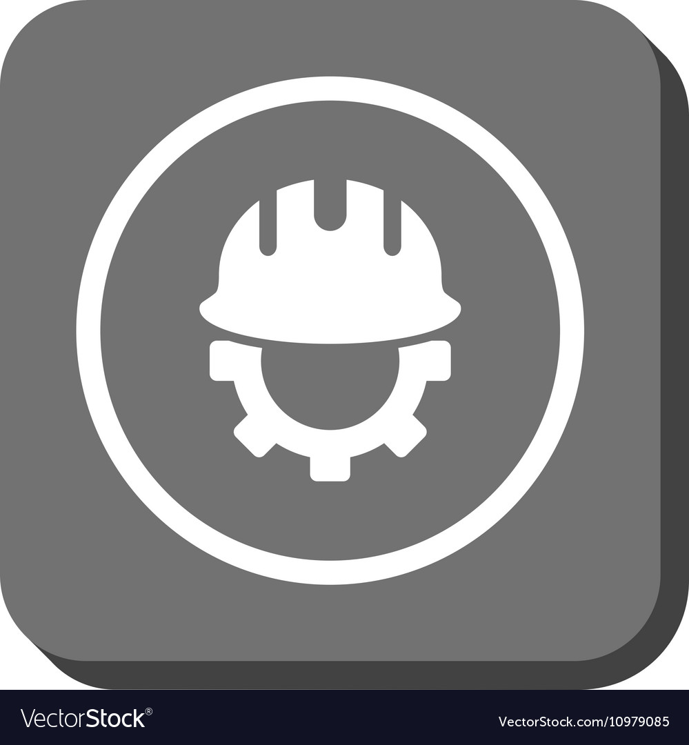 Development hardhat rounded square icon
