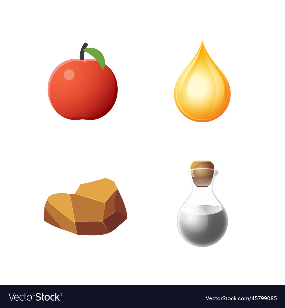 Game ui assets set gaming user interface icons Vector Image Game ui assets set gaming user interface icons