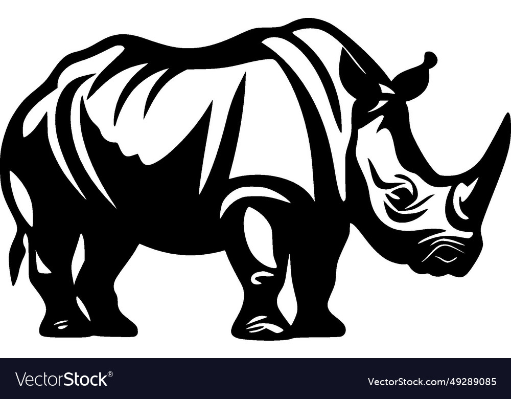 Rhinoceros - minimalist and flat logo