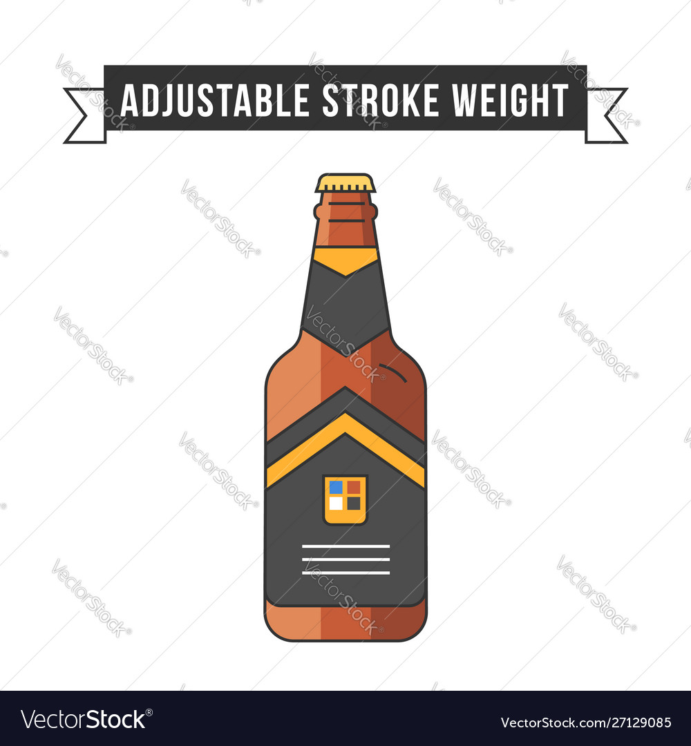 Simple flat design linear minimalistic icon vector image Simple flat design linear minimalistic icon