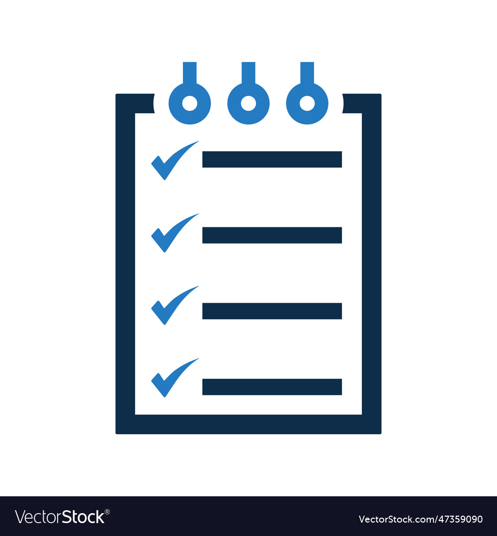 Checklist checkmark tasks icon